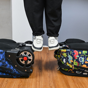 OEM Oxford Fashion Geometric Pattern High Quality Unisex College School Trolley <b>Rolling</b> <b>Backpack</b> with Wheels - Product Image 6