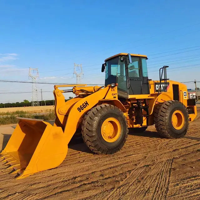 Ladegerät zum Verkauf günstiger Preis hohe Funktionsfähigkeit Caterpillar-Ladegerät second hand Caterpillar 966H Radlader Maschinen zum Verkauf