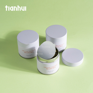 Kaleng Timah Mini Tianhui, Kaleng Matcha Bulat Kedap Udara Custom, Kaleng Logam 30g untuk Penyimpanan Teh Daun, Kemasan Kaleng - Product Image 4