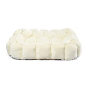 Luxury Super Soft Pet Dog Puppy Cat Beds Square Plush Warm Pet Kitty Beds