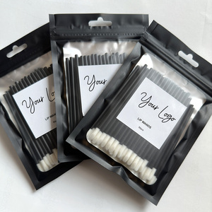 50 cái/túi mỹ phẩm dùng một lần Lip Brush Applicator nhãn hiệu riêng trang điểm bàn chải son môi Lip Gloss Wands Applicator - Product Image 2