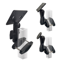 Support de poteau universel vesa 100 plaque carré poteau boule monté sur véhicule pour Android appui-tête affichage tablette robuste support vesa