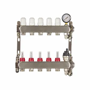 ZL-1175H Stainless Steel Under Floor Heating Manifold For Radiant Heating And Hydronic Heating