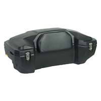 Boîte de rangement arrière étanche pour VTT, coffre de rangement verrouillable avec dossier rembourré pour Polaris / Can-Am.