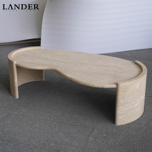 <span class=keywords><strong>Mesa</strong></span> de <span class=keywords><strong>Centro</strong></span> de Mármol <span class=keywords><strong>Travertino</strong></span> Landerstore, <span class=keywords><strong>Mesa</strong></span> de <span class=keywords><strong>Centro</strong></span> de Mármol para Sala de Estar - Product Image 3