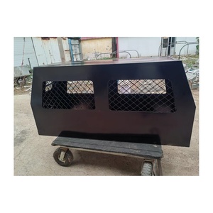 Customizable Aluminum Dog Transport <b>Box</b> T-Handle Lock Mesh Window Door Powder Coated Ute Canopy for Ute Tray Outdoor Vehicle - Product Image 1