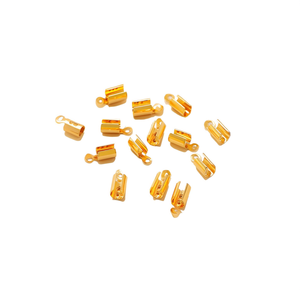 Fibbia con connettore Ilan 8x2,5 mm, colore oro, bocca rotonda, 100 pezzi - Product Image 1