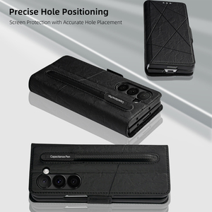 Portefeuille mince en cuir de luxe accessoires de téléphone portable étui antichoc pour <span class=keywords><strong>Samsung</strong></span> Fold 7 6 5 <span class=keywords><strong>4</strong></span> 3 2 étui de téléphone portable - Product Image 3