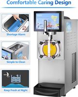 Nouvelle machine à slush commerciale 2025, 12L*2, grande capacité, boisson froide, trémie de 8L et cylindre de 4L, machine à slush 220-240V/50/60Hz
