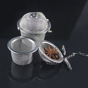 Venta directa de fábrica de colador de té en forma de barril de acero inoxidable 304, filtro para salmuera, cesta para especias y filtro de condimentos tipo barril. - Product Image 1