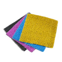 Farbenfroher Kunstrasen für Innen- und Außenbereich, Kindergarten, Outdoor-Sport, Synthetischer Plastikteppich, Roter Garten, Innenbereich