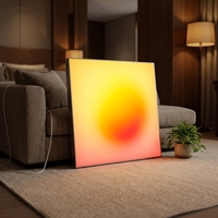 LUZ Art Deco Black Sunrise Sunset Light Box Painting Wall Art Home Decor Lamp Aluminum Frame App Control Knob Dimmer