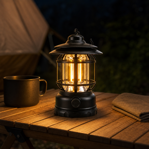 <span class=keywords><strong>Linterna</strong></span> de Camping Vintage JD-L17 L27 COB, Recargable Tipo-C, con Regulación Continua de Intensidad, IPX4, Lámpara Colgante para Tienda de Campaña y Exteriores - Product Image 6