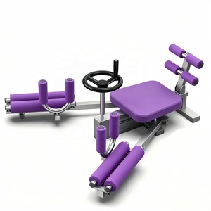 Máquina de Estiramiento de Piernas Plegable con Soporte Lumbar de Aluminio, Ajustable de 0 a 240 Grados, para Entrenamiento de Flexibilidad en Casa, Gimnasio y Yoga - Product Image 1