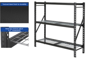 Estanterías Metálicas Ajustables de 4 Niveles con Capacidad para 220 Libras por Nivel, Unidades de Almacenamiento para Almacenes en Venta - Product Image 4