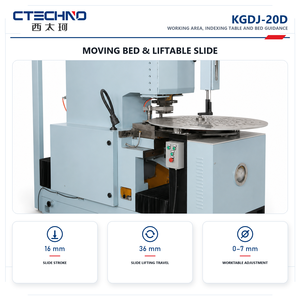 เครื่องเจาะร่องแผ่นเหล็กสเตเตอร์ CNC แบบเลื่อนยกได้ CTECHNO รุ่น KGDJ-20D ความเร็ว 120-700 ครั้งต่อนาที สำหรับการผลิตแกนมอเตอร์อุตสาหกรรม - Product Image 3