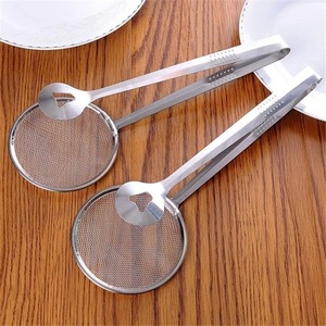 Escurridor de aceite multifuncional, colador de alimentos, colador de aceite de acero inoxidable para freír alimentos. - Product Image 2