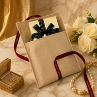 Pochette d'emballage cosmétique haut de gamme en sergé de coton blanc, avec logo personnalisé imprimé, pour cadeaux et rangement de cheveux, anti-poussière