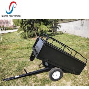 Carro de descarga de jardín de acero de carga pesada de China, <span class=keywords><strong>remolque</strong></span> de cortacésped de paseo en jardín cuádruple, <span class=keywords><strong>remolque</strong></span> de motocicleta y remolques ATV - Product Image 6