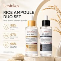 Ampoule exfoliante liquide OEM Glow Rice Peel Shot, soin du visage pour femmes, utilisation à domicile