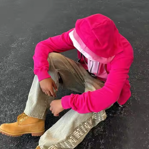 Sudadera con Capucha de Tres Capas con Cremallera, Estilo Street Dance, 460 g/m², Felpa Francesa de Algodón de Alta Calidad, Talla Grande, para Hombre, con Logotipo Personalizado OEM - Product Image 3