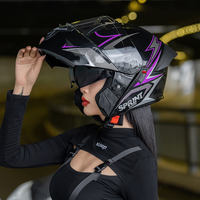 Vente directe d'usine, casques de moto, casques de moto en matériau ABS, casques intégraux modulables