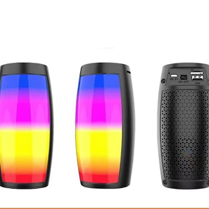 5W đầy màu sắc Loa di động RGB LED chiếu sáng mới FM Đài phát thanh xe loa siêu trầm vang ngoài trời tương thích bên - Product Image 5