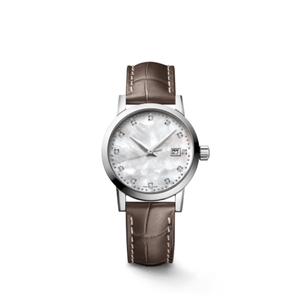 Reloj mecánico Longinesing Classic para hombre, esfera negra, números romanos luminosos, manecillas, acero inoxidable - Product Image 6