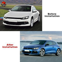 Bonne vente pour Volkswagen SCIROCCO 2009 kit carrosserie mise à niveau vers R Style kit carrosserie pare-chocs avant pare-chocs arrière jupes latérales grille