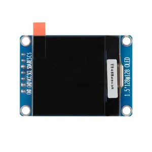 1.5" 1.5 Inch OLED Display Module LCD LED Module Resolution 128X128 SPI IIC Interface SSD1327 Driver White 4Pin 7Pin