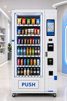 Máquina Expendedora Automática Refrigerada de Bebidas y Aperitivos, Autoservicio Inteligente, Pantalla Táctil de Acero Inoxidable, Gestión Basada en la Nube