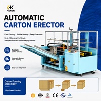Machine d'ouverture de boîtes en carton ondulé entièrement automatique HEKON, machine à former des cartons, machine à assembler des boîtes en carton