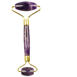 Ametysten-Woller Gesichtsmassage Stein lila Jade-Woller Natur-Amethisten-Kristall - Product Image 1
