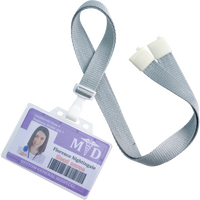 Porte-badge rigide en plastique horizontal/vertical entièrement personnalisé, élégant et durable, adapté pour protéger les cartes d'identité rigides