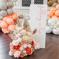 Plinthes en acrylique présentoir colonne cylindre rond acrylique fleur gâteau mariage or clair argent socle support pour les fêtes d'enfants