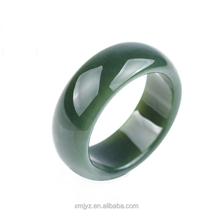 Bague en <span class=keywords><strong>saphir</strong></span> de jade certifié Hetian - Product Image 1