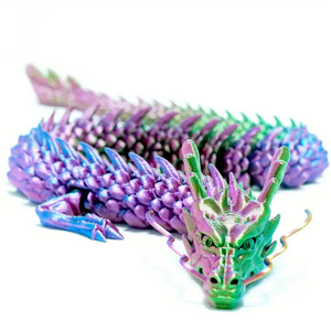 Commercio estero transfrontaliero Ornamenti di drago stampati in 3D in Cina modello di drago creativo del modello di moda del tema del gioco degli animali della messa a fuoco - Product Image 1