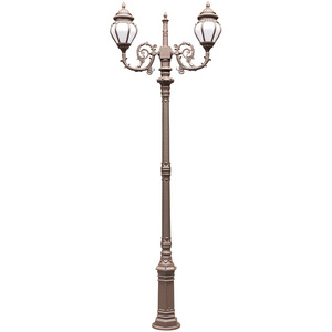 เสาไฟสวนเหล็กกลางแจ้ง หลอดไฟ LED พร้อมโคมแก้ว แสงวอร์มไวท์ 2700K IP66 หลอดไฟ A19 แบบไม่ถอดได้ ใช้ไฟ AC 220V พลังงานแสงอาทิตย์ พร้อมเซ็นเซอร์ตรวจจับความเคลื่อนไหว - Product Image 3