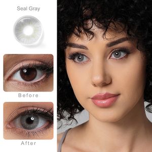 무료 배송 컬러 연락처 프레시 고 알래스카 콘택트 렌즈 색상 자연 14.0MM 컬러 콘택트 렌즈 빛 눈 - Product Image 3