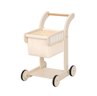 Jouets d'éducation précoce enfant en bas âge chariot bébé poussette panier en bois activité marcheur poussette