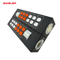 Boîtier de distribution d'alimentation 20A Power Extender Powercon NAC3MPA avec 6 prises en entrée et en sortie, boîtier métallique, pour scène, performance DJ, éclairage