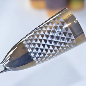 Flûtes à champagne élégantes en <span class=keywords><strong>cristal</strong></span> transparent avec finition dorée, capacité 0,5 L, lavables au lave-vaisselle, pour décoration événementielle (vente en gros) - Product Image 3