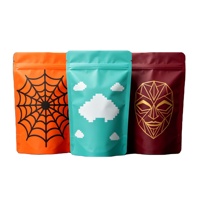Sachet Mylar souple personnalisé de 3,5 g avec fermeture éclair, imprimé, anti-odeur, pour chips et aliments pour animaux de compagnie
