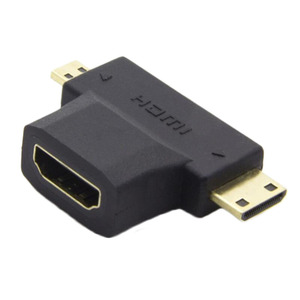 Mini HDMI Micro HDMI Nam Nữ Bộ chuyển đổi kết nối góc phải 90 270 độ HDMI 1 đến 2 Bộ chuyển đổi - Product Image 4