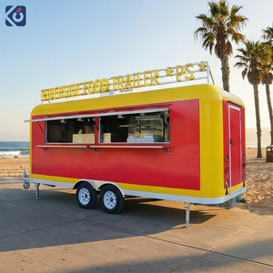 Mobile Food Trailer Burger <b>Coffee</b> Bar Catering Food Truck With Full Kitchen Fast Food Car for Restaurant - Product Image 1