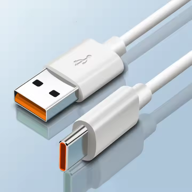 USB-A to Type-C PVC Material Data Cable for Android Phones