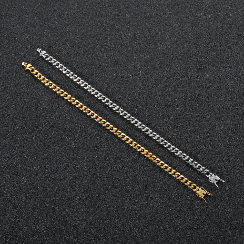 Cadena Cubana Hip Hop Hombre Collares Y Pulseras 60cm 20cm | Meses Sin Interés - Foto 7
