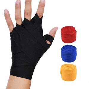 Vendas de mano flexibles de algodón personalizadas con estampado, protección para entrenamiento, Muay Thai, combate, boxeo, unisex - Product Image 2