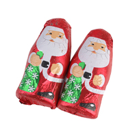 Vente directe d'usine, chocolats noirs personnalisés OEM en forme de Père Noël amusant pour Noël