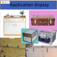 Loquet de boîte en alliage de bois finition galvanisée et zinguée fer zinc 304 matériel en acier inoxydable emballé dans un sac ou un carton
